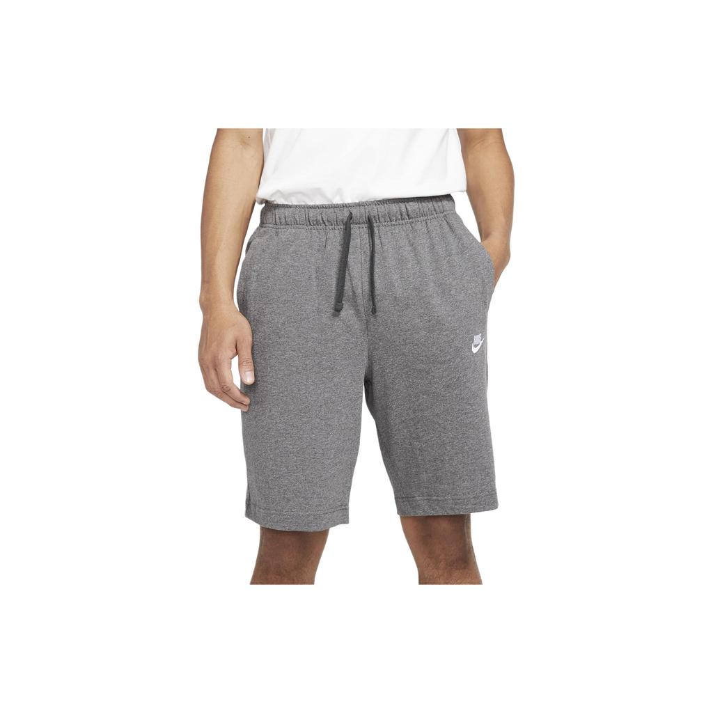 Nike Sportswear Club Solid Drawstring Straight-Leg Casual Shorts Men Bottoms Grey BV2772-071
