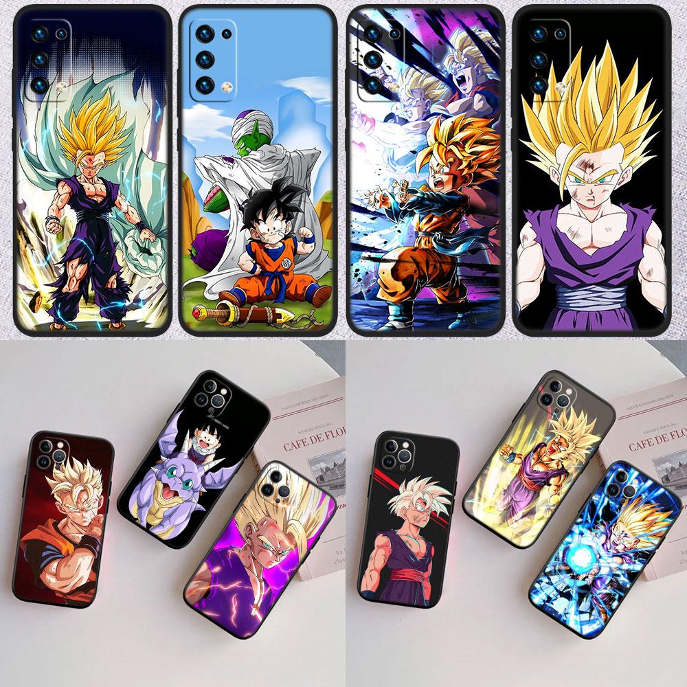 TR10 Dragon Ball Gohan Shell Phone Case for Samsung Galaxy S20 S21 S22 Ultra FE Plus A21S A22 A24 A25 A26 A30 A30S A31