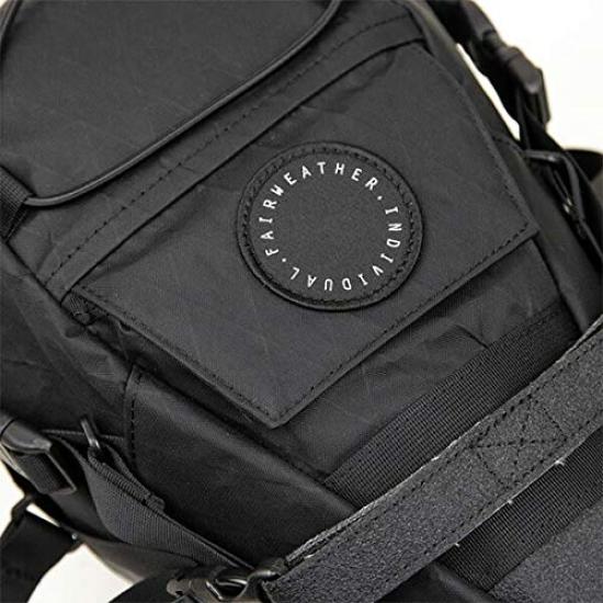 FAIRWEATHER Seat Large Bicycle Saddlebag for Bikepacking X-Pac Bag, Black, Capacity, Waterproof, Heavy-Duty