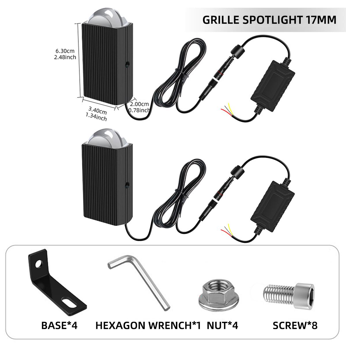 

2Pcs Dual Color Work light Mini Driving Light Super Bright Auxiliary Headlight for Jeep ATV UTV Car Fog 4x4 Off road 12V-80V