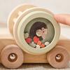 Kids Wooden Rail Train Toy Children Assembled Building Block Toy Newborns Early Educational Aid Toys Montessori Finger Fine Game