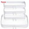 Travel Organizer Pvc Soft Bag With Zipper For Cosmetic And Clothing Storage
