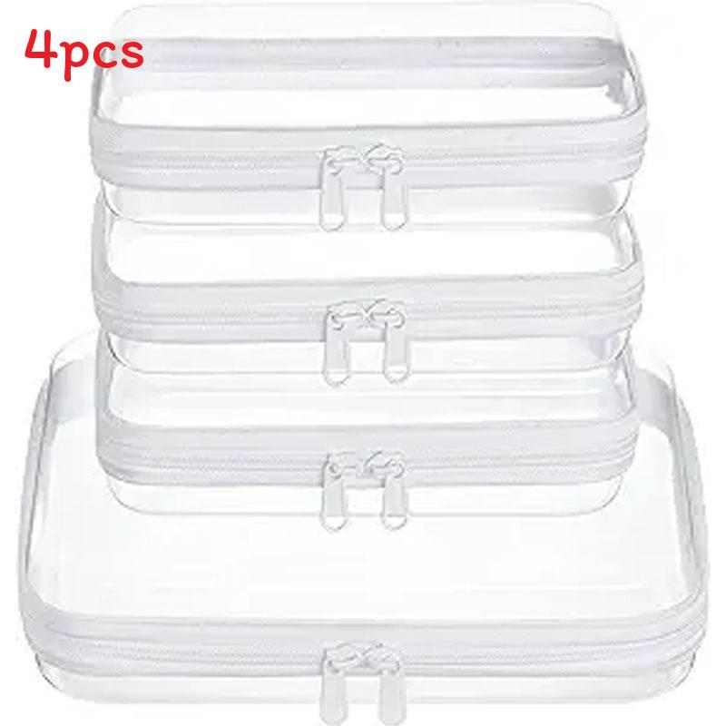 Travel Organizer Pvc Soft Bag With Zipper For Cosmetic And Clothing Storage