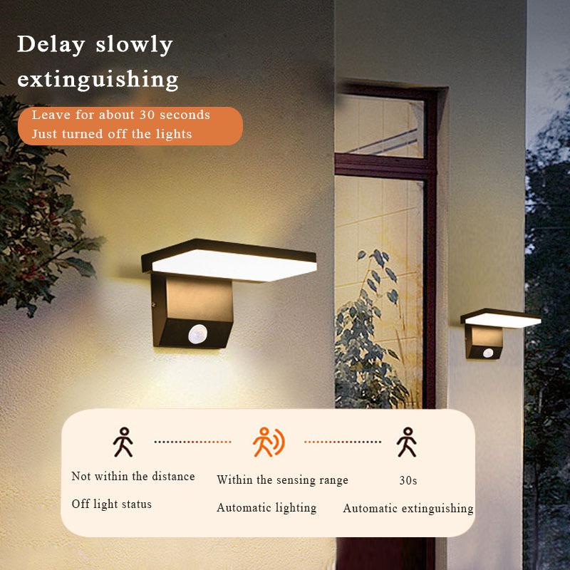 IP65 Waterproof Sensor Wall Lamp LED Outdoor Wall Light Adjustable Angle Wall Lights  Aluminum Alloy Entrance Corridor Balcony