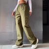 Casual Womens Cargo Pants With Polyester Breathable Fabric For Summer Comfort