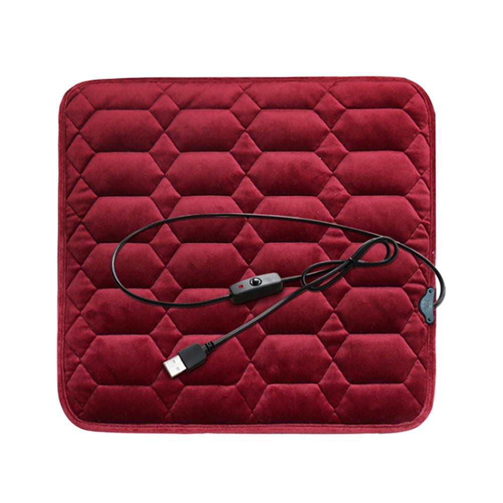 5V Heated Seat Cushion for Car Electric Heating Pad Nonslip Chair Heating Cover Pad for Office Chair Home Sofa