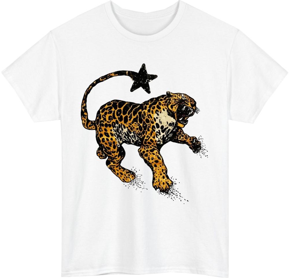 Vintage Jaguar Star Tail TShirt Retro Animal Lover Wild Cat Gift Tee Top