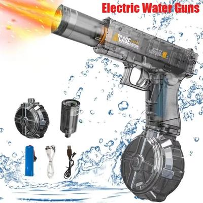 Bleu - Pistolet à eau électrique continu, induction automatique, absorption'eau de grande Bleu - Pistolet à eau électrique continu, induction automatique, absorption'eau de grande