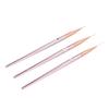 3pcs Nail Art Liner Brushes Professional 3 Sizes DIY Nail Painting Pen for Home Nail Salon