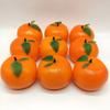 Künstliche Orange mit Grünen Blättern Schaumstoff Lebensecht Unecht Simulation Obst für Zuhause Party Küche Dekoration Fotografie