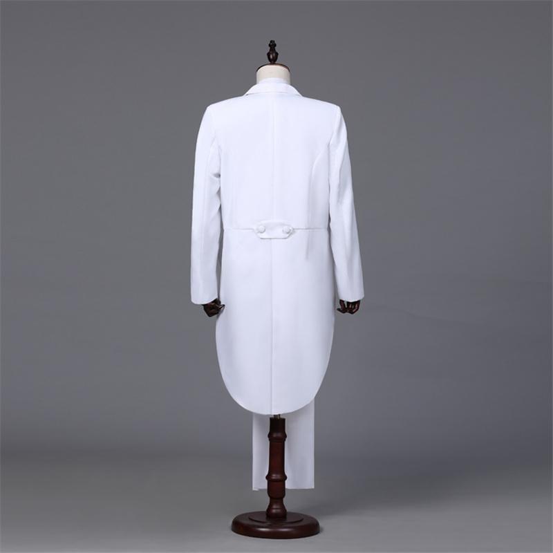 Men's Fit Suit Choral Suit Suit Stage Performance Jacket + Pants 2 Piece Set