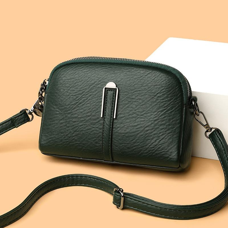 Women's Bag New Season Shell Bag Simple Shoulder Bag Change Bag Texture Messenger Small Bag