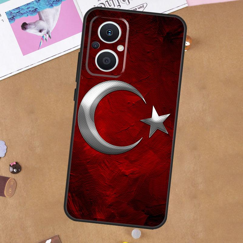 Turkey Turkish Flag Case For OPPO Reno 11 10 Pro 8 7 6 5 4 Lite 8T 5Z 4Z 11F OPPO Find X5 X6 Pro X2 Neo X3 Lite