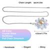 2Pieces Fashionable Crystals Glass Flower Ceiling Fan Pull Chain Set Extenders for Home Decoration In Vibranting Color