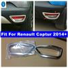 Bakre Stötfångare Dimljus Lampor Dekorationsskydd Trim Passar För Renault Captur 2014 - 2016 Glänsande Bil Exteriör Tillbehör Skydd