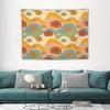 1pc Daisy Print Tapestry, Machine Washable Polyester, Suitable for Living Room and Bedroom Decoration.