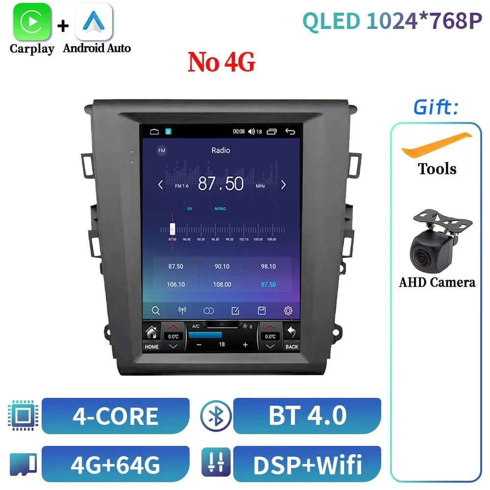 

9,7 дюйма Для Ford Mondeo Fusion Mk5 2013-2018 Android 14 Автомагнитола Carplay Android Auto Мультимедиа 4G CarPlay Сенсорный экран Стерео