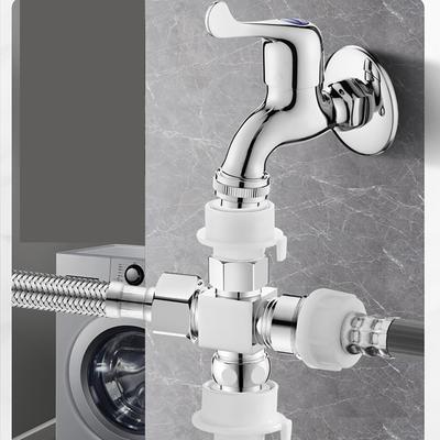 Washing Machine Tap Splitter Diverter Water Inlet Diversion Device Faucet Adapter Water Separator Easy To Install