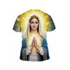 Religious Belief Virgin Mary 3D Printed Our Lady of Guadalupe Pattern T-shirts Casual Fashion Cool Short Sleeve Tops