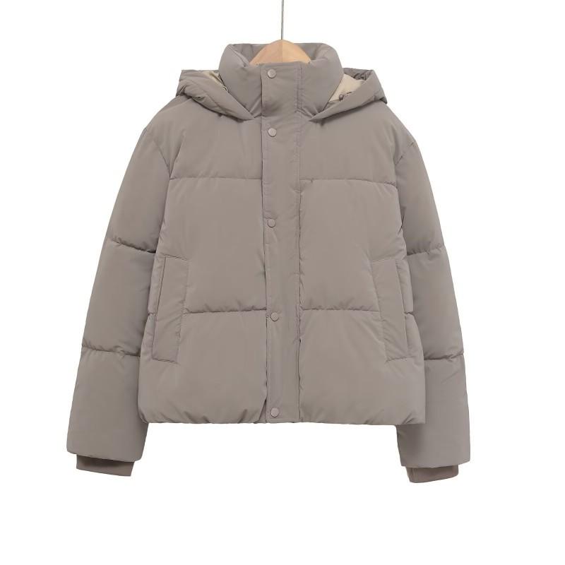 TAOPZA Womens Hooded Short Puffer Jacket Casual Cotton Winter Coat 2025