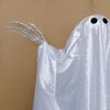 Halloween Decoration Realistic 5 FT Hanging Swing Ghost Decor with String Lights Spooky Cute Ghosts for Front Porch Yard Tree Festive Atmosphere
