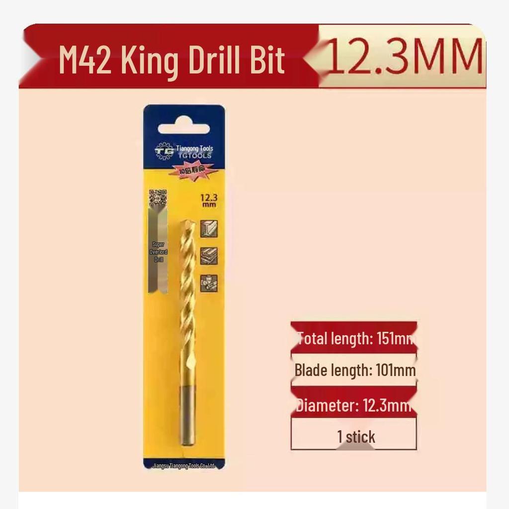 Tiangong M42 Overlord 8% Cobalt High-Speed Steel Twist Drill Bit for Stainless Steel