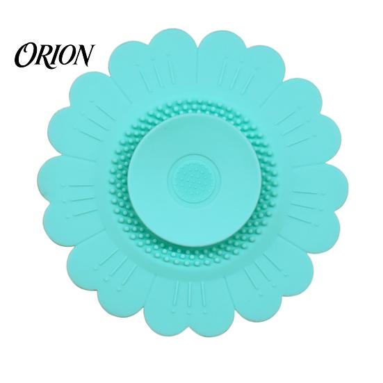 Anti Odor Sink Filter Sunflower Silicone Floor Drain Mat, Bionic Petal Design Anti-Clog Flexible Mat Hair Filter, Odor-Proof Drainage Protector