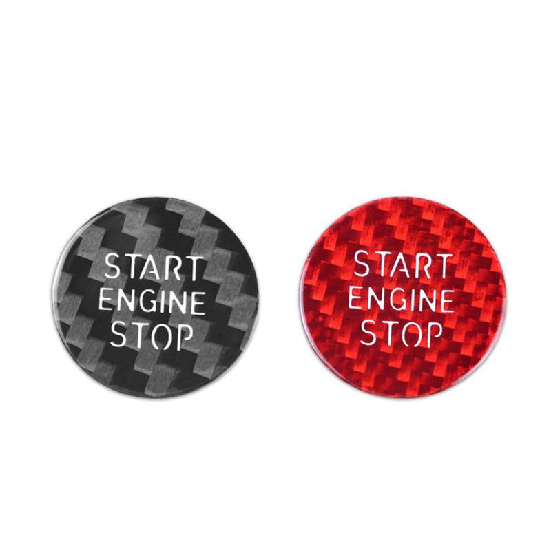 Kohlefaser-Zündschalter-Aufkleber für BMW G20/G14X5/G07: Ein-Knopf-Start