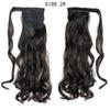 LISI HAIR Long  Ponytail Synthetic Wig Pack In Clip Hair Extension Ombre Black Gold Brown Ponytail
