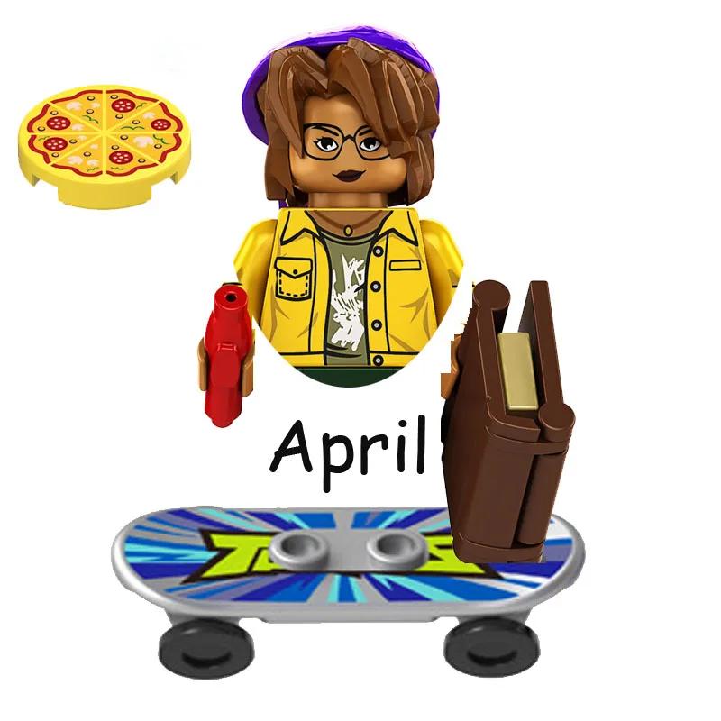 Ninja Turtles Leonardo Raphael Michelangelo Donatello Shredder Splinter Model Building Blocks Action Figure Cartoon Movie Toys