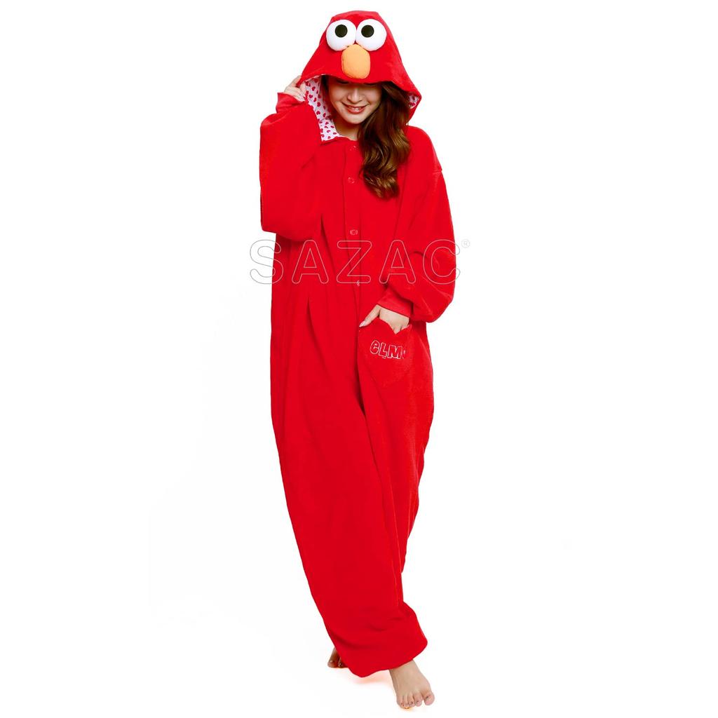 SAZAC Elmo Fleece Kigurumi KOS-071, One Size Fits All (Adult)