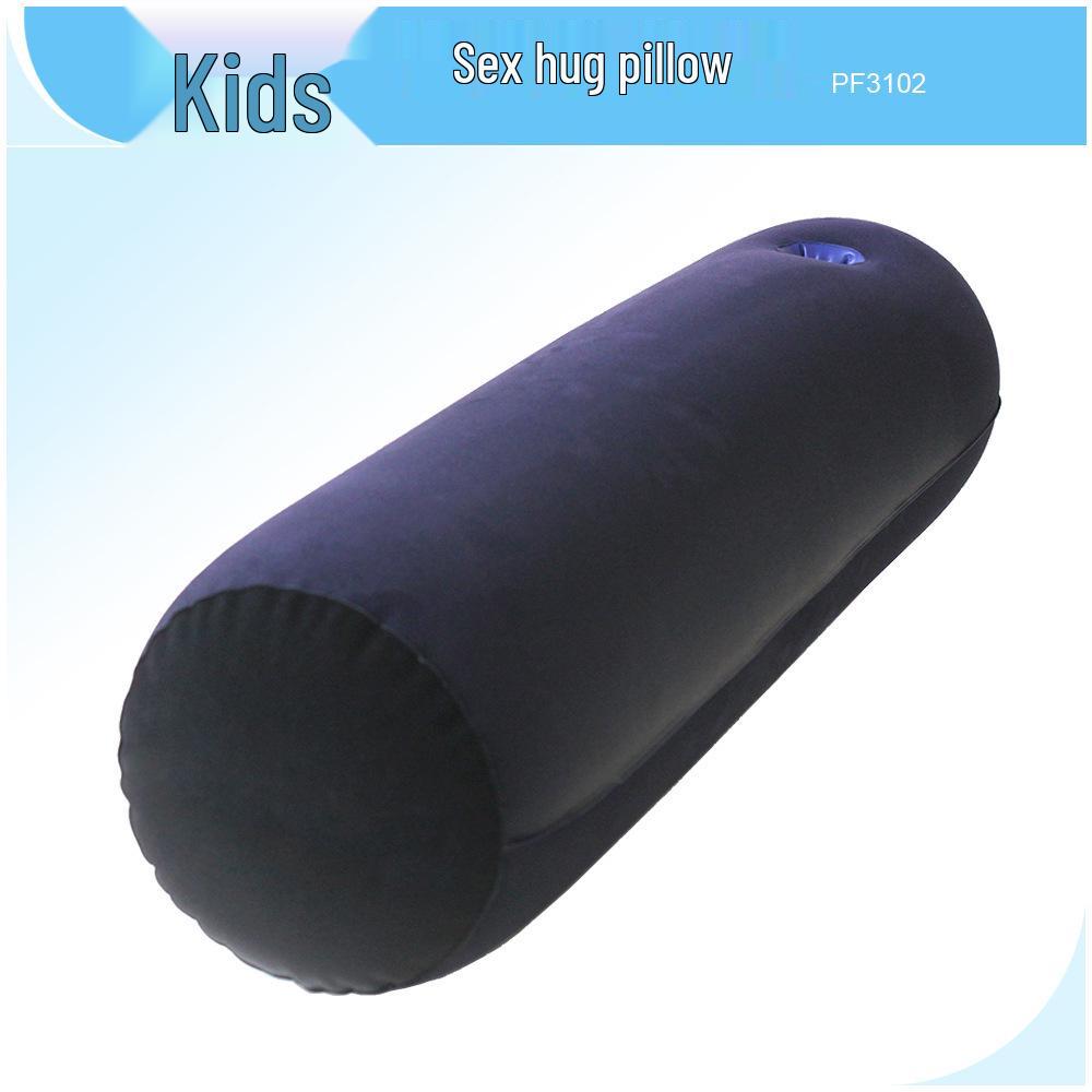 Inflatable Erotic Hug Pillow: PVC Flocked Couple Position Cushion for Rear Entry