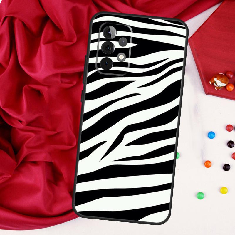 Zebra Skin Print For Samsung Galaxy A56 A36 A26 A16 A05 A06 A22 A32 A52 A54 A34 A14 A55 A15 A53 A33 A35 Case