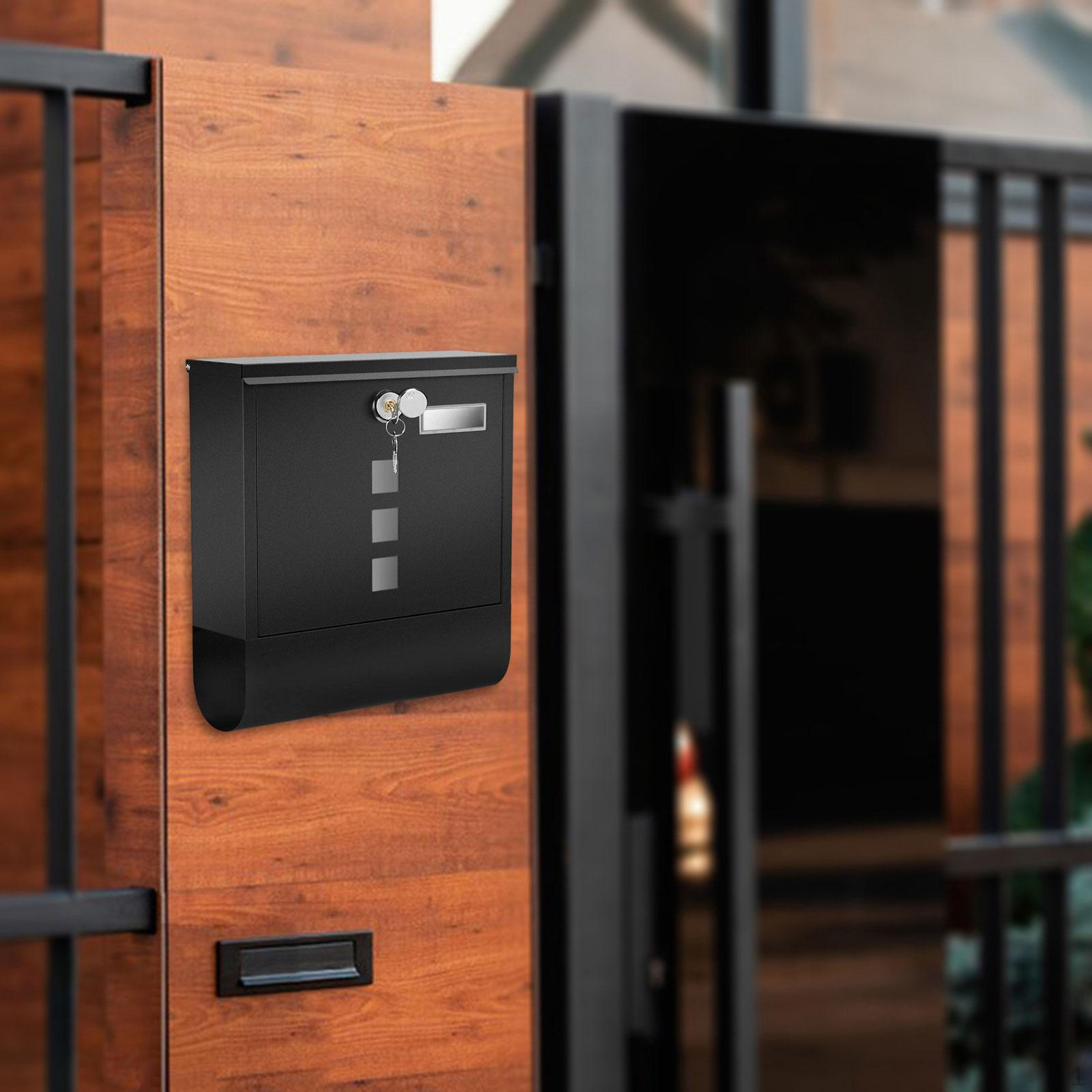 

Коробка с замком, держатель для газет, коллекция украшений для сада, домашний офис, крыльцо, стена чёрный