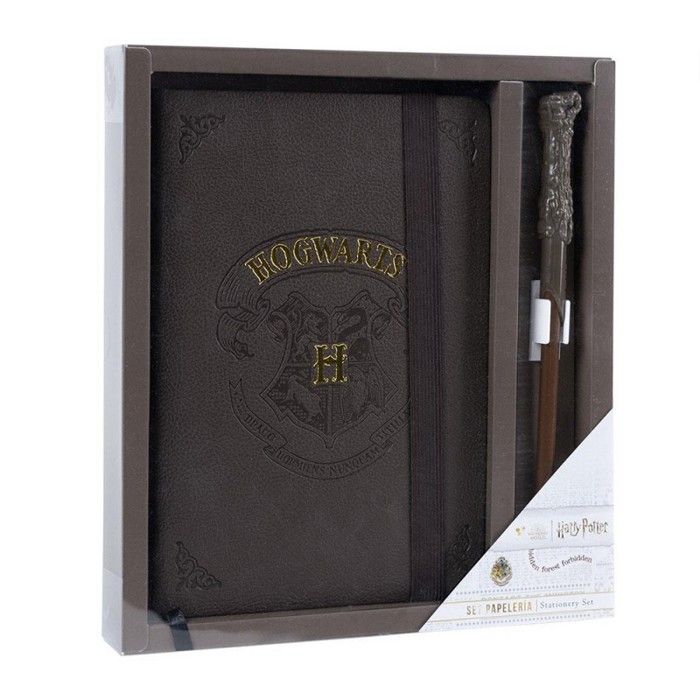 Set carnet de notes et stylo harry potter blason poudlard
