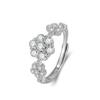 Xiaohongshu Style Exquisite Retro Diamond Flower Ring for Women’s Index Finger
