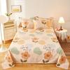 100% Cotton Country Floral Flat Sheet 3 Pieces Tulip Bed Sheet Set Soft Botanical Flower Blossoms Bed Cover with 2 Pillow Cases