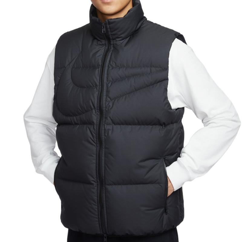 Nike Simple Sports Solid Color Stand Collar Sleeveless Vest Men Vests IH2369010