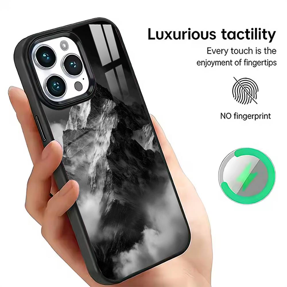 

Snow Mountain Phone Case For iPhone17,16,15,14,13,12,11 Plus,Pro Magnetic For Magsafe Wireless Charging iPhone16PRO
