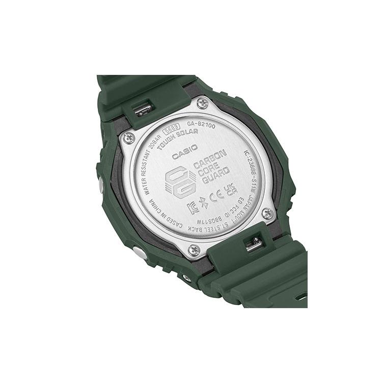 Casio Men Liquid Crystal/Analog Dual Display Series Black Watch GA-B2100-3APR GA-B2100-3APR