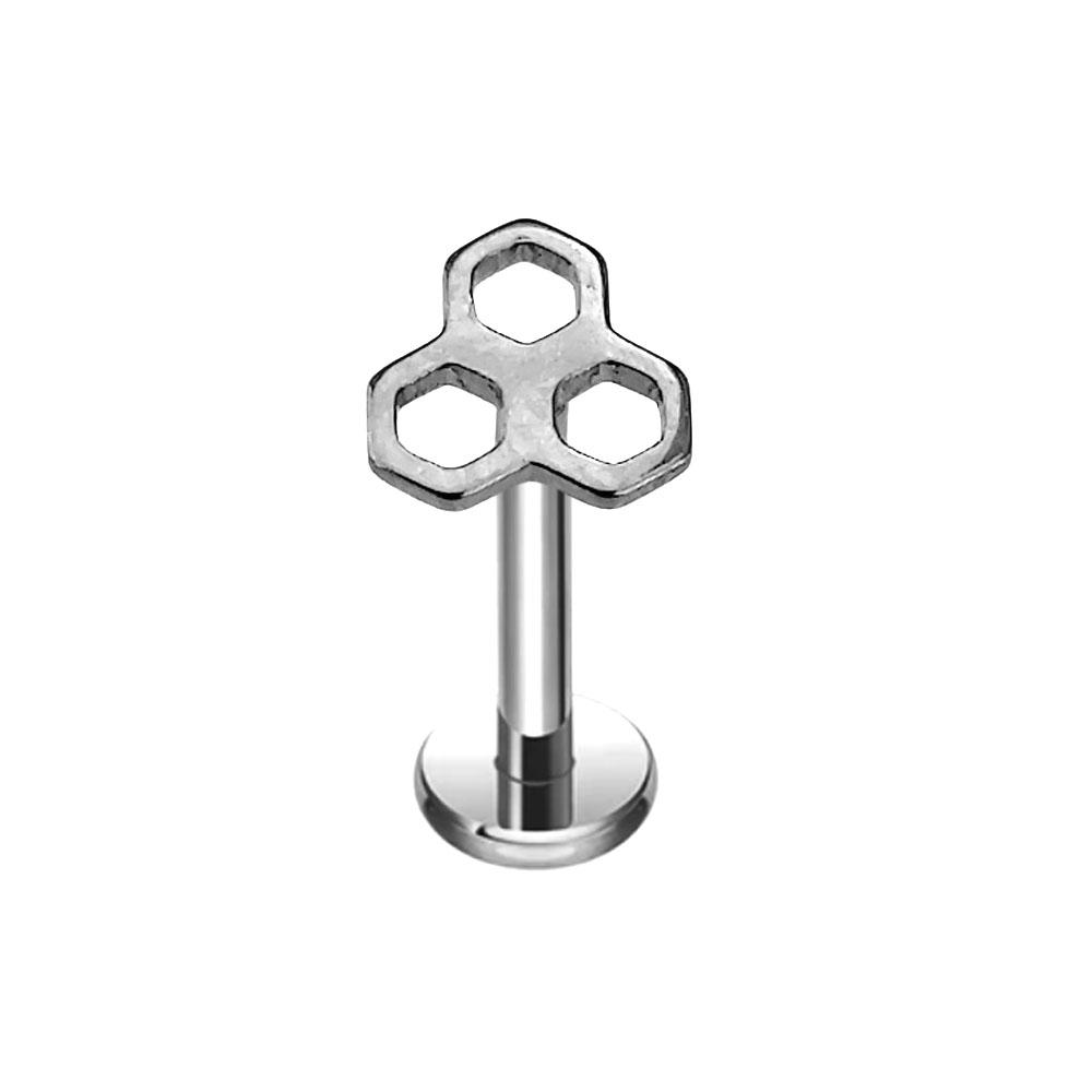 ASTM F136 G23 Titanium 16G Snake Bee Drop Butterfly Internal Thread Labret Piercing Scorpion Flower Cross Daith Conch Earring