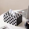 cmaos Light Luxury Checkerboard Tissue Box