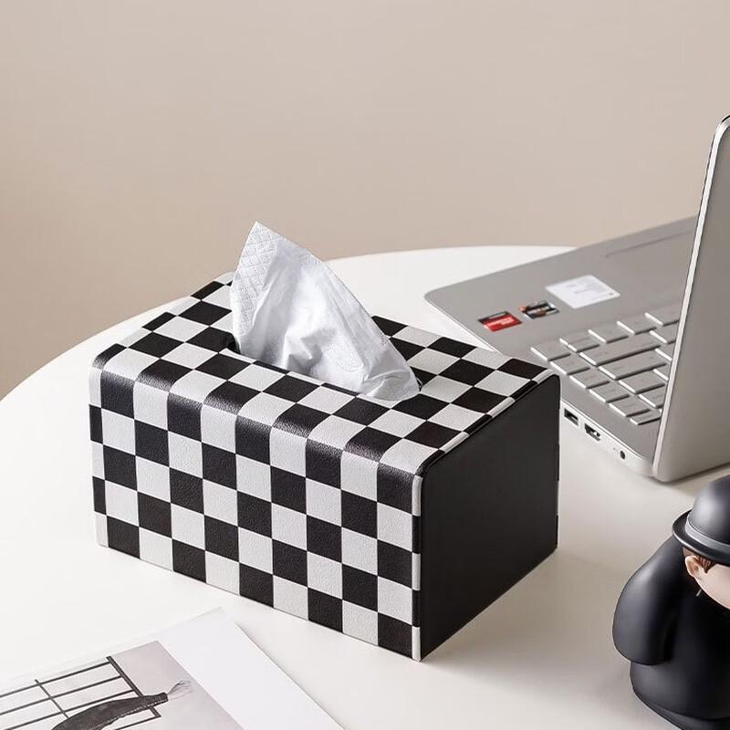 cmaos Light Luxury Checkerboard Tissue Box