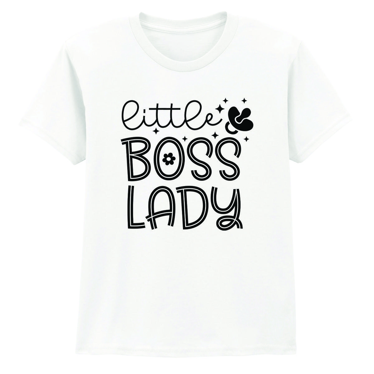 Little Boss Lady Girls T-Shirt Gift For Daughter L