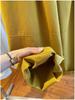 Women's Yellow Wide-Leg Cargo Pants - Summer 2026 Loose Slimming Straight-Leg Balloon Style