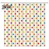 Standard Size Shower Fabric Bathroom Dot with Curtain Curtains Polka Hooks Waterproof Curtain Retro Bath Modern Decoration Accessories for