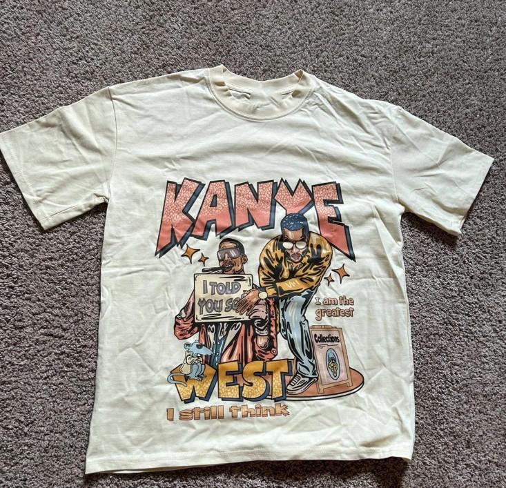 

Kanye West Graphic T Shirt white short sleeve tee size S5XL Unisex T-Shirt S