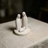 Minimalist Mini Nativity Scene Figurine 3D Printed Jesus Birth Sculpture  Religious Gifts