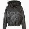 EGOIST Ruffle Detail Fake Leather Jumper  Es2tz301 