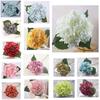 Elegant Faux Artificial Silk Hydrangea Bouquet For Stunning Home And Wedding Decor